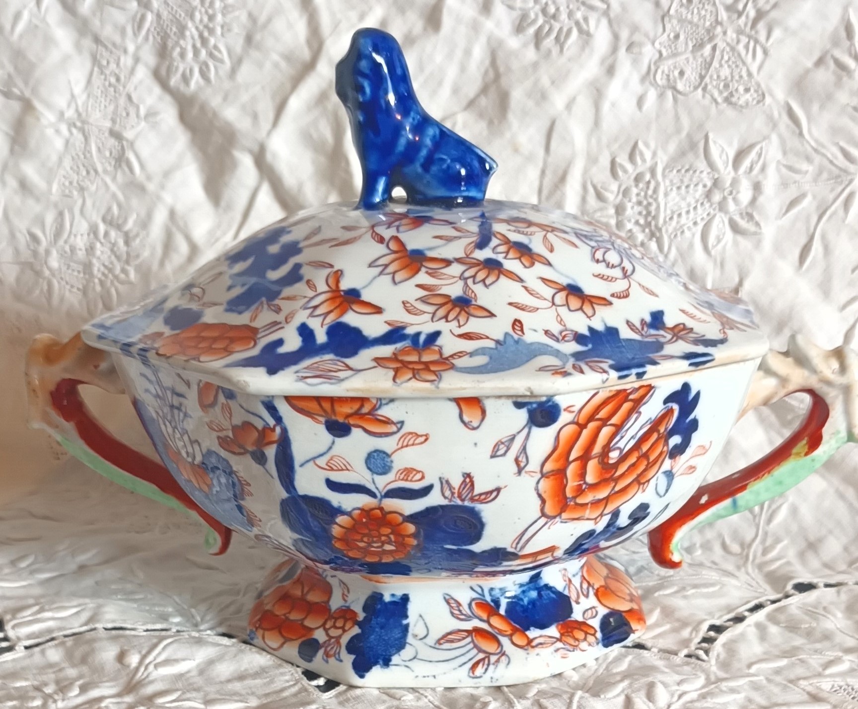 Antique English Georgian Mason’s Ironstone Tureen and Cover Antique Ceramics 3